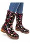 Bahçe Yağmur Gold Pink Floral Patterned Women's Boots 36-40 - 3