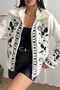 Women's Embroidered Plush Coat - 4