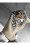 Beige Hooded Oversize Premium Van Gogh Patched Sweatshirt - 4