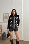 Women's Embroidered Plush Coat - 2