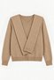 Women's Biscuit Shawl Collar Knitwear Sweater
