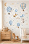 Blue Sky Tales Air Balloon Children's Room Wall Sticker Set - 2