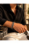 Aregon Italian Style Braided Chain Model Men's Steel Bracelet - 5
