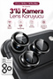 iPhone 18 Pro / 18 Pro Max Compatible Triple Camera Lens Protector in Burgundy, Ar+Af, with Easy Installation Tool**