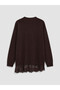 Quality Pieces from Çelebi Store Zero Roba Collar Lace Detailed Women's Knitwear Tunic - 8