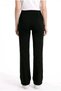 Black Pants - High Waist Flare Comfort Straight Cut Women's Trousers, Length: 106 cm - 5