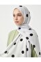 Pointed Cotton Shawl White - 4