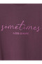 Plum Printed Women's Sweatshirt Tunic - 6