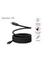 كابل نوع C بطول 1 متر، 60 واط، USB C إلى USB C، شحن سريع، مجدول، أسود اللون - 2