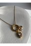 Gold Color Charm Necklace (45 cm) - 3