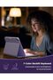 حافظة لوحة مفاتيح قابلة للطي لجهاز iPad A16 الجيل 11/10، مع إضاءة خلفية - 6
