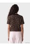 Brown Leopard Patterned Women's Knitwear Cardigan - 4