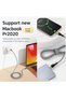 كابل USB-C إلى USB-C بقوة 60 واط، شحن سريع PD، مضفر، بطول 1.2 متر - 2