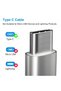 كابل USB-C، أسلاك شحن سريع من النوع C 2.0 (16 قدم، أسود وأزرق) - 3