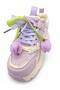 Girls' Silvery Velcro Flower Lace-Up Easy-On Stylish Comfortable Sneaker - 8
