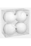 SET GLOBURI 4BUC ALBE 10CM - 3
