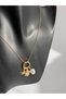 Gold Color Charm Necklace (45 cm) - 5