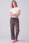 Women's Comfortable Fit Elastic Waist Milan Ribbon Pajama Bottoms - 2