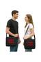 Better Together Dear Couple Messenger Bag Canvas Black Canvas Messenger Bag