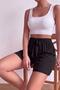 Women's Viscose Elastic Waist Ribbon Comfortable Fit Shorts - 7