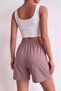 Women's Viscose Elastic Waist Ribbon Comfortable Fit Shorts - 6
