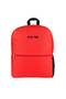 Crysis Triangle Text Backpack Red Color