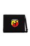 Abarth Logo Black Messenger Bag Black Canvas Messenger Bag