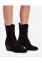 Code.201. Western-Style Boots with Thick Heels, Baggy Design, and Zipper Closure. - 4