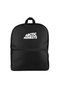 حقيبة ظهر بشعار Arctic Monkeys باللون الأبيض باللون الأسود