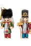 Christmas Ornament Lead Soldier Nutcracker 4-Pack Claret Red-Gold 13 Cm. - 2