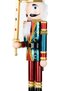 Christmas Ornament Lead Soldier Nutcracker with Sword Claret-Red-Blue 60 Cm. - 2