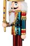 Christmas Ornament Lead Soldier Nutcracker with Sword Claret-Red-Blue 30 Cm. - 2