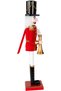 Christmas Ornament Lead Soldier Nutcracker Playing the Bugle Red-White 50 Cm. - 4