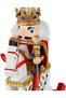 Christmas Ornament Lead Soldier Rocking Horse Red-White 30 Cm. - 2