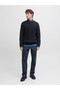 Men's Navy Blue Jprblusean Knıt Cable Crew Neck Sn Sweater & Cardigan - 3