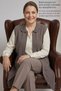 Knitwear Large Size Wool Thick Winter Mom Long Vest Handmade Crochet Zippered Soft Cap Battal Women's Polo Collar - 6