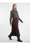 Esvab • Modern & Distinctive Zippered A-Line Midi Skirt