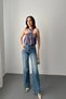 Women's Lilac Halter Neck Satin Sleeveless Blouse with Metal Buckle Detail - 4