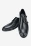 Men's Leather Double Buckle Classic Shoes – Black - 4