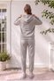 Women's Stone 3-Thread Kangaroo Tracksuit Set with Cotton Inside, Winter Soft Textured - 6