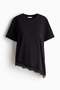 MAMA Lace-trimmed T-shirt