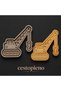 7-Piece Business Machinery Dough Shaping Mold Set |   Crane, Excavator, Bucket, Truck, and Tractor Molds - 2