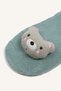 Striped 3D Bear Figured Cotton Long Socks for Baby Girl I6952A5Ns - 3