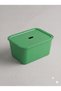 Large 17 Liter 40X30X20 cm Polypropylene Plastic Organizer with Green Lid - Toy Box and Storage Basket - 7