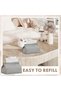 2 Pack Tissue Box Cover Holder,Leather Rectangular Tissue Box Cover Holder Organizer for Car, - 5