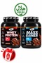 Whey Protein Chocolate 2000 Gr / Mass Gainer Chocolate 2000 Gr / Gift Shaker