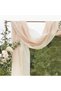 Taupe Draping Fabric Wedding Backdrop - 2