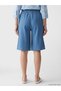 Alita City Lcw Grace Blue Denim Straight Bermuda Women's Jean Shorts with a Difference - 4