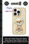 Special Series Men's Accessory Metal Key Flexible Structure iPhone 15 Pro Max Dog Pattern Silicone Case 3D