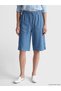 Alita City Lcw Grace Blue Denim Straight Bermuda Women's Jean Shorts with a Difference - 2